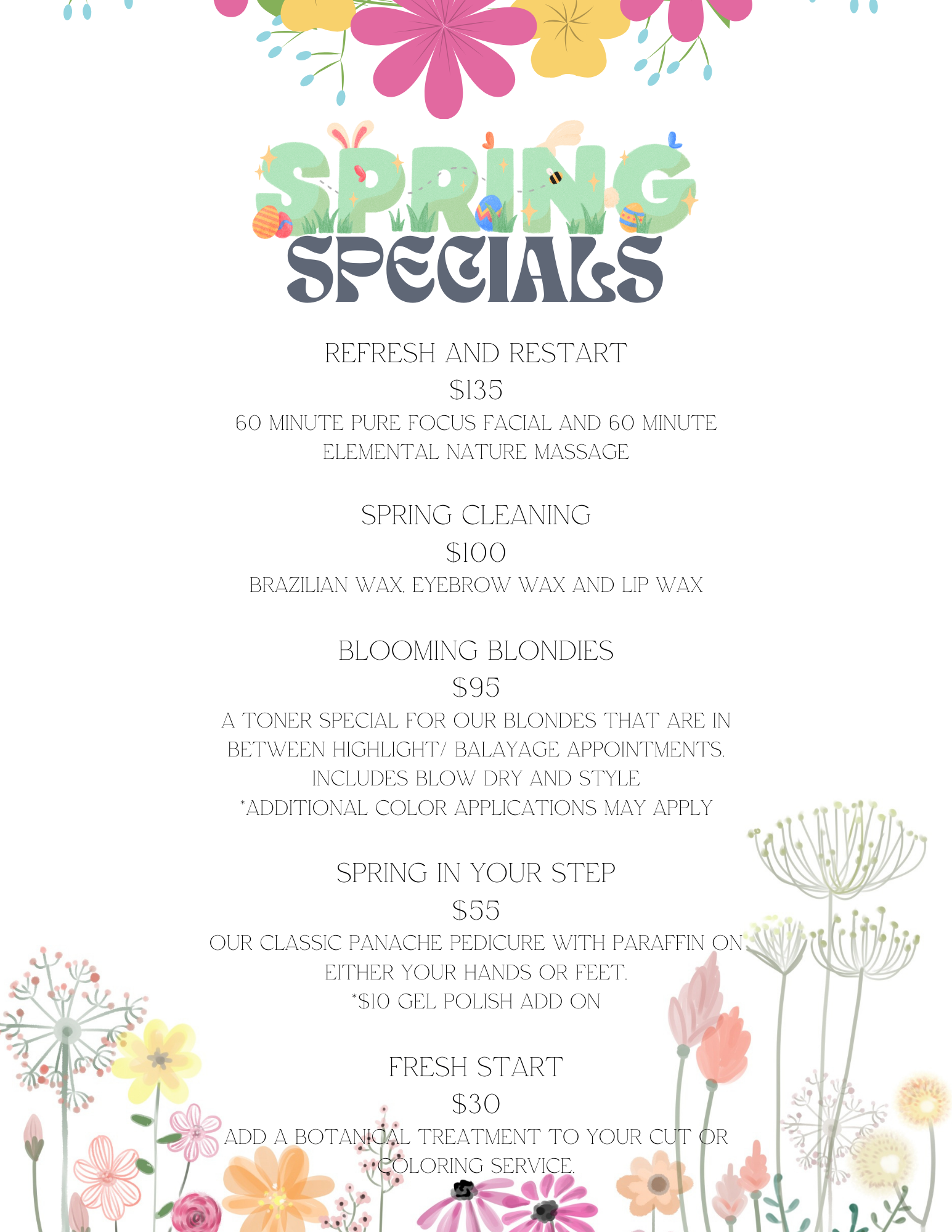 Spring Specials 2024